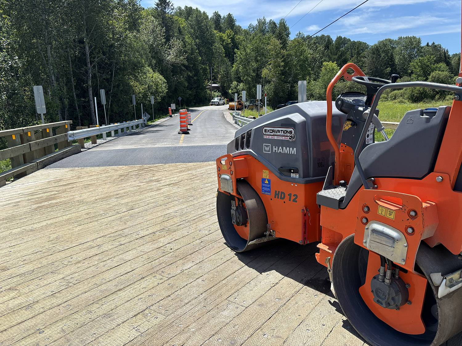 Travaux d'asphaltage