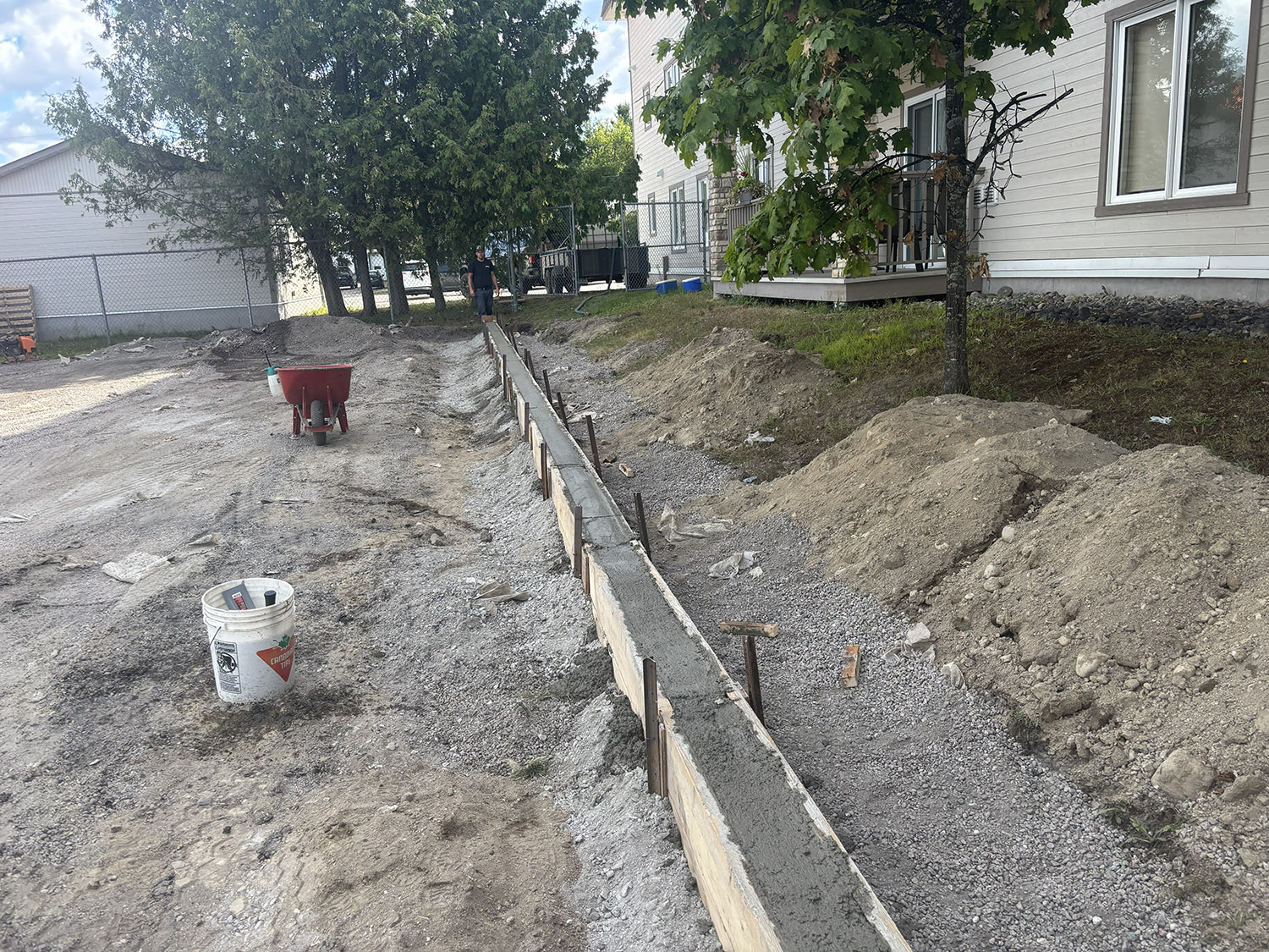 Bordure de béton