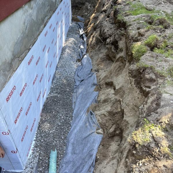 Travaux de drainage