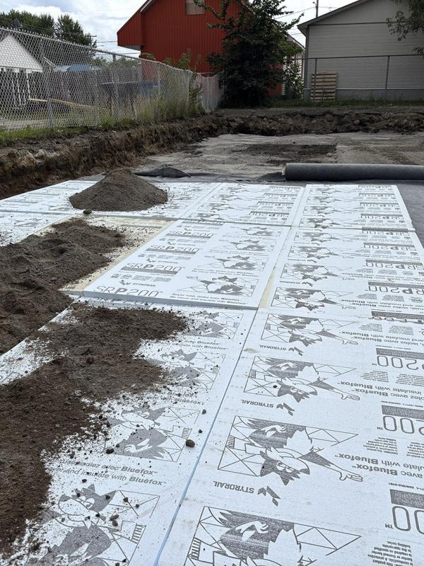 travaux d'excavation